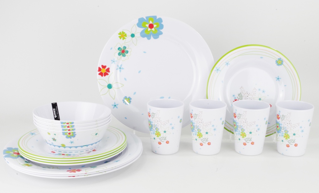 Set de vaisselle 16pcs. Summer-flowers Gimex