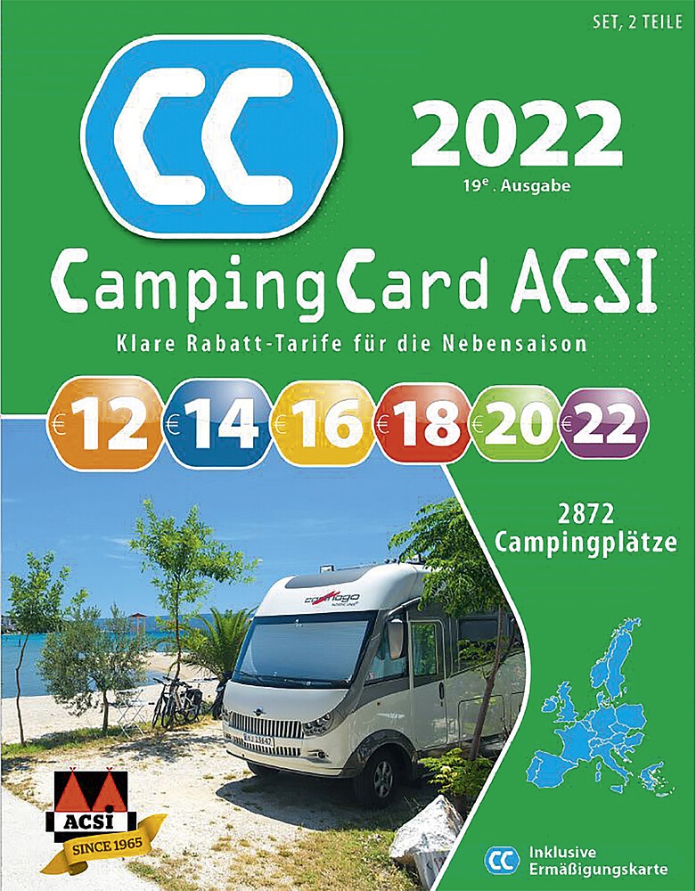 CampingCard-Führer ACSI 2022 Deutsch