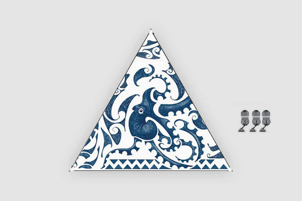 Voile d'ombrage connectable Zip Canvas design nouvelle-zélande Bent