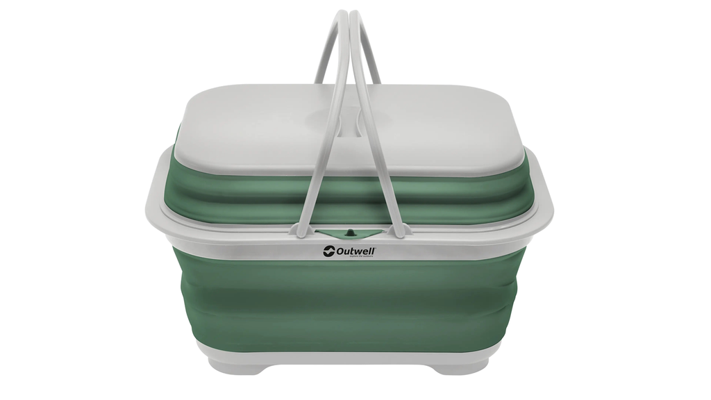 Waschbecken mit Griff, Deckel und Ablauf Collaps Shadow Green Outwell