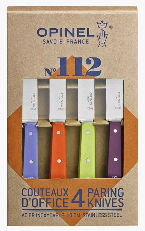 Opinel Coffret de 4 Couteaux Couleurs Acidulées