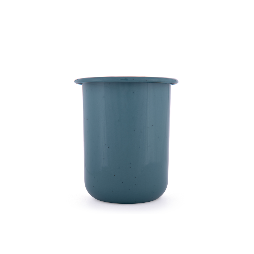 [CKW-1081] Becher Rolled Enamelware, smokey blue, Barebones