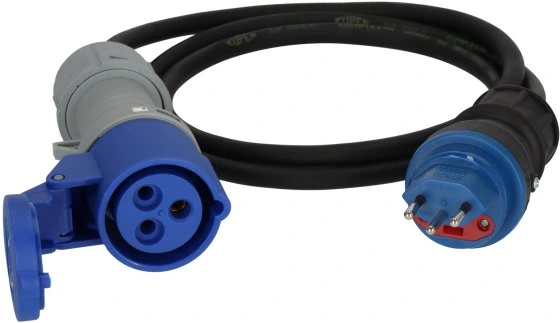 [113112010] Pro IP44 Adapterkabel, 1,5M, H07RN-F 3G T13 (IP55) F10A, CEE/3 16/230V