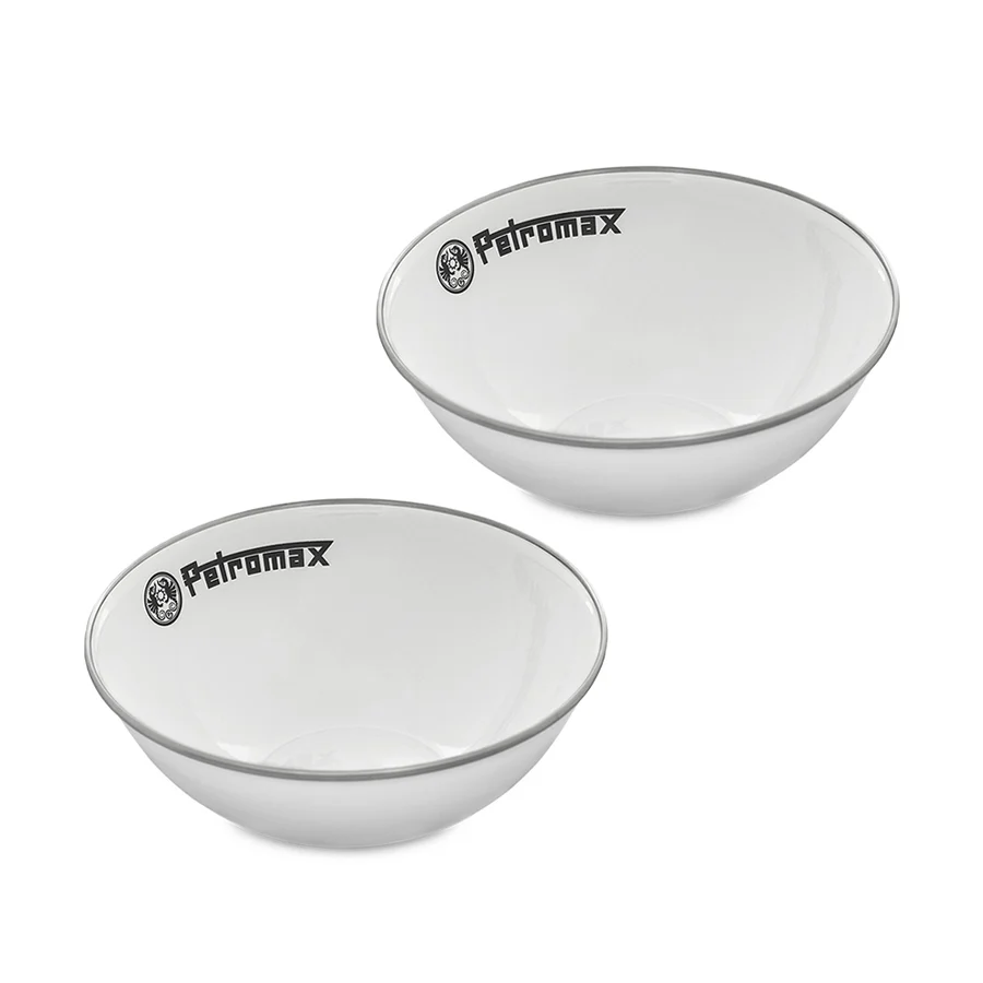 [PX-BOWL-1-W] Ensemble de 2 bols en émail Petromax (1 L)