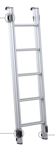 [9961210] Aluminiumleiter lang 4x4 <215cm AirPass