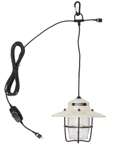 [LIV-151] Lampe suspendue outpost blanc vintage